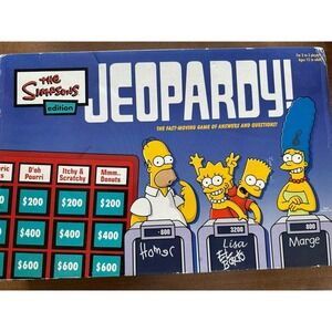 The Simpsons Jeopardy Game by Pressman - 2003 Edition -